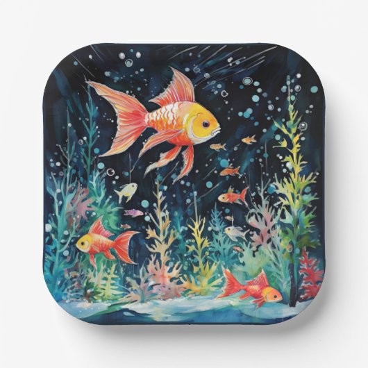 Fisch Dreamland, Aquarium Perfektion, Pappteller (Vorderseite)