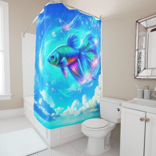 Fisch Duschvorhang (Beispiel)