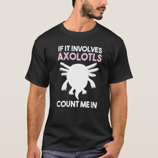 Fisch Eidechse Axolotl T-Shirt (Vorderseite)