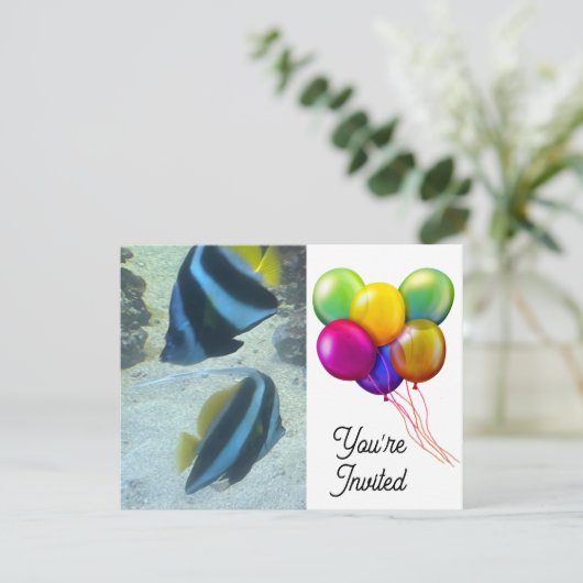 Fisch Einladung (Stehend Vorderseite)