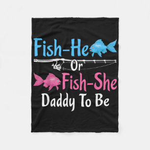 Fisch-er oder Fisch-Papa, um geschlechtsspezifisch Fleecedecke