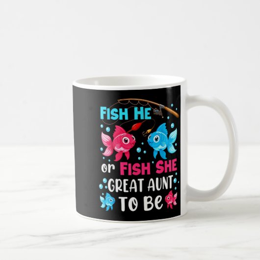 Fisch Er Oder Fisch Sie Geschlecht Enthüllung Fami Kaffeetasse (Rechts)