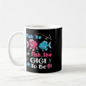 Fisch Er Oder Fisch Sie Geschlecht Enthüllung Fami Kaffeetasse (Links)