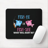 Fisch-er oder Fisch-sie Geschlechtsenthüllung Ange Mousepad (Mit Mouse)