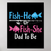 Fisch-er oder Fisch-sie Papa wird Geschlechtsenthü Poster (Vorne)