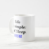 Fisch essen kaffeetasse (Vorderseite Links)