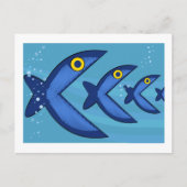 Fisch essen postkarte (Vorderseite)