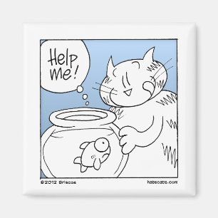 Fisch-Esser-Katze Magnet