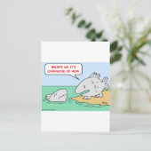 Fisch, Evolution, überbewertet Postkarte (Stehend Vorderseite)