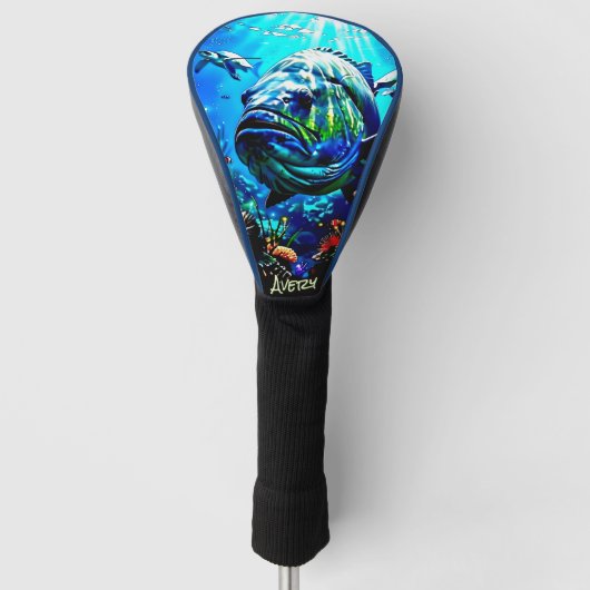 Fisch Fahrer Kopfbedeckung Golf Headcover (Vorderseite)
