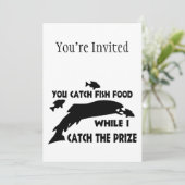 Fisch fangen Sie Einladung (Stehend Vorderseite)