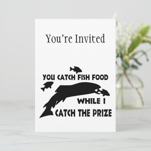 Fisch fangen Sie Einladung (Stehend Vorderseite)