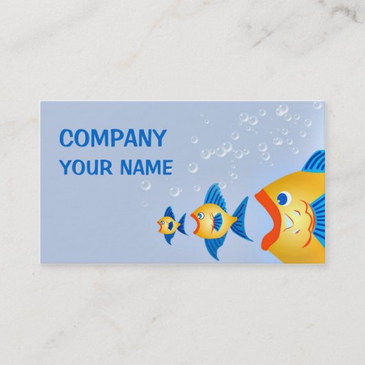 Fisch, fertig visitenkarte (Vorderseite)