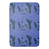 Fisch Fett Schwimmen Ozean Blauer Fischfang Badematte (Vorderseite Vertikal)