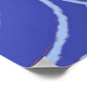 Fisch Fett Schwimmen Ozean Blauer Fischfang Poster (Ecke)