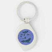 Fisch Fett Schwimmen Ozean Blauer Fischfang Schlüsselanhänger (Vorderseite)