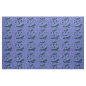 Fisch Fett Schwimmen Ozean Blauer Fischfang Stoff (Fat Quarter (45,7 x 55,9 cm))