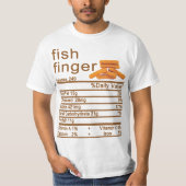Fisch Finger Nutrition Facts Label T-Shirt (Vorderseite)