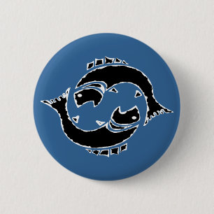 Fisch-Fisch-Knopf Button