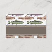 Fisch-Fisch-Muster Visitenkarte (Rückseite)