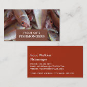 Fisch, Fischfang/Ehefrau, Fischmarkt Visitenkarte (Vorne/Hinten)