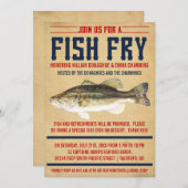 Fisch-Fischrogen-Party Einladungen (Vorne/Hinten)