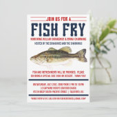 Fisch-Fischrogen-Party Einladungen (Stehend Vorderseite)