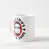 Fisch-Fischrogen-Tasse Onkel-Amins Kaffeetasse (Vorderseite Links)