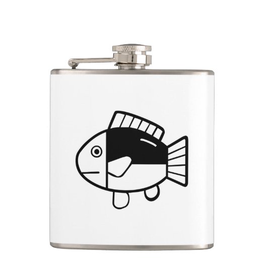Fisch Flachmann (Vorderseite)