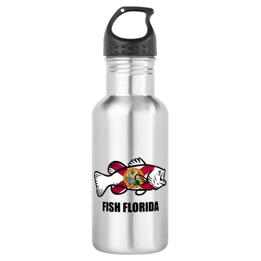 Fisch Florida Edelstahlflasche (Vorderseite)