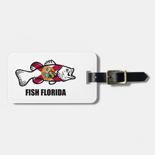 Fisch Florida Gepäckanhänger (Vorderseite horizontal)