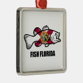 Fisch Florida Ornament Aus Metall (Rechts)