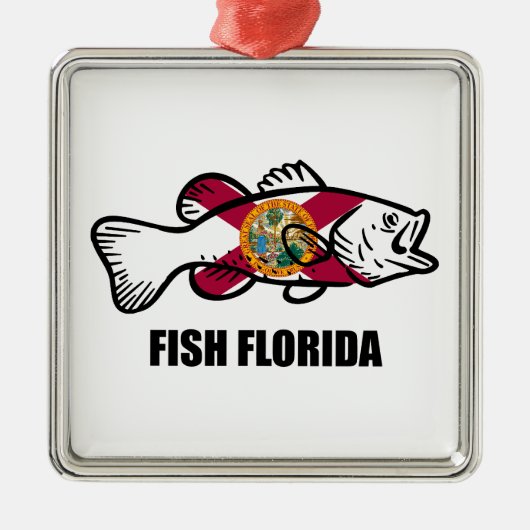 Fisch Florida Ornament Aus Metall (Vorne)
