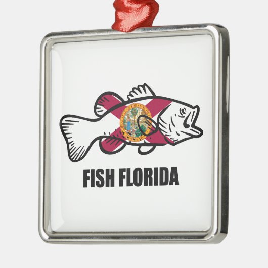 Fisch Florida Ornament Aus Metall (Links)