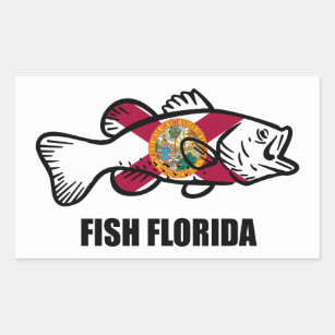 Fisch Florida Rechteckiger Aufkleber