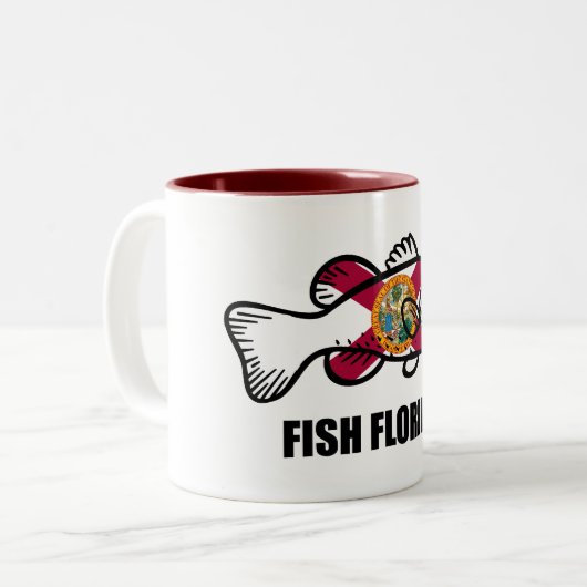 Fisch Florida Zweifarbige Tasse (Vorderseite Links)