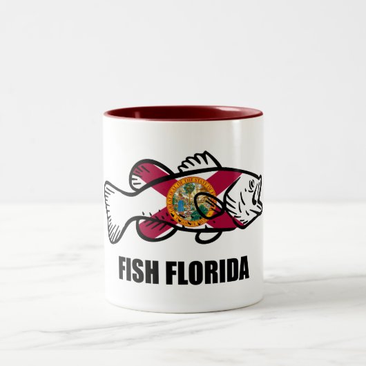 Fisch Florida Zweifarbige Tasse (Mittel)
