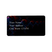 Fisch - Fraktal Adressaufkleber (Vorne)