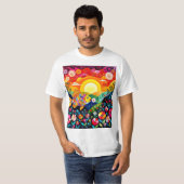 Fisch frisst Blume 1 T-Shirt (Vorne ganz)