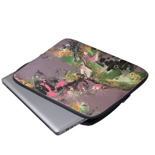 Fisch Fry Acryll Pour Leinwand Malerei Laptopschutzhülle