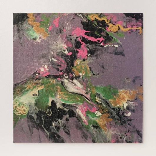 Fisch Fry Acryll Pour Leinwand Malerei Puzzle (Vertikal)