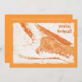 Fisch Fry am Strand Party Einladung (Vorne/Hinten)