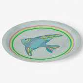 Fisch Fry Paper Plate Pappteller (Schrägansicht)