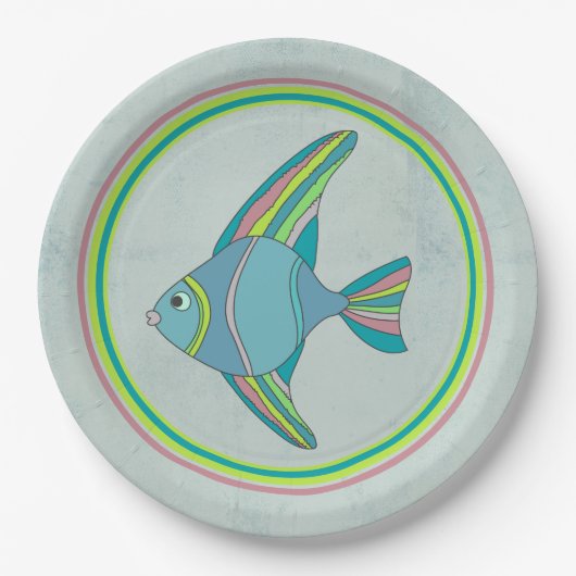 Fisch Fry Paper Plate Pappteller (Vorderseite)