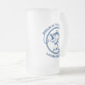 Fisch-Funny-Reelin im guten Leben Mattglas Bierglas (VorderseiteRechts)