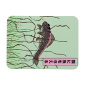 Fisch für eine Katze Magnet (Horizontal)