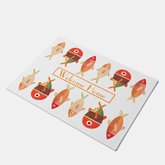 Fisch Fußmatte (Schrägansicht)