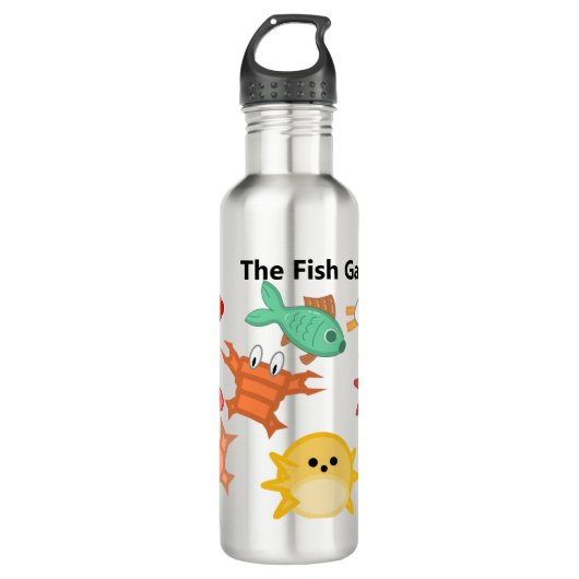 Fisch Game Water Flasche Edelstahlflasche (Vorderseite)