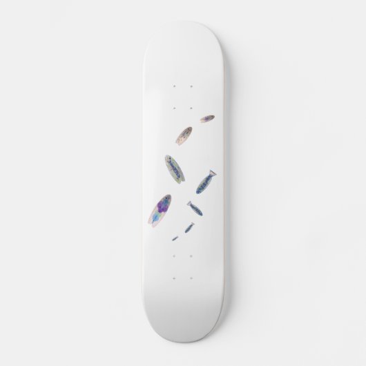 Fisch geformtes Lackprächtigen Surflogo moderne Ku Skateboard (Vorderseite)