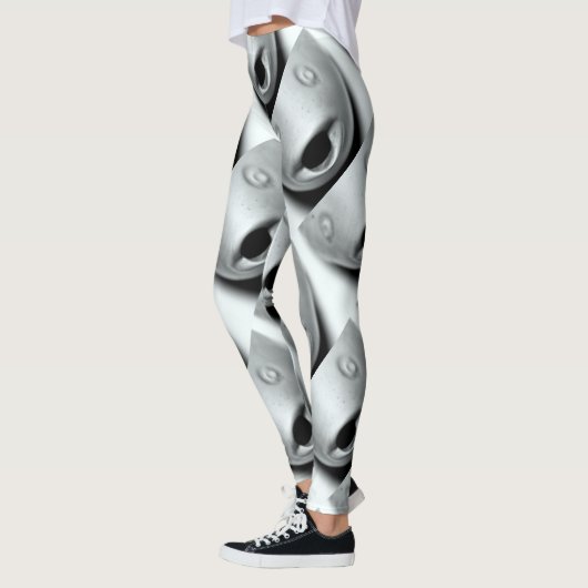 Fisch geht Grau voran Leggings (Links)